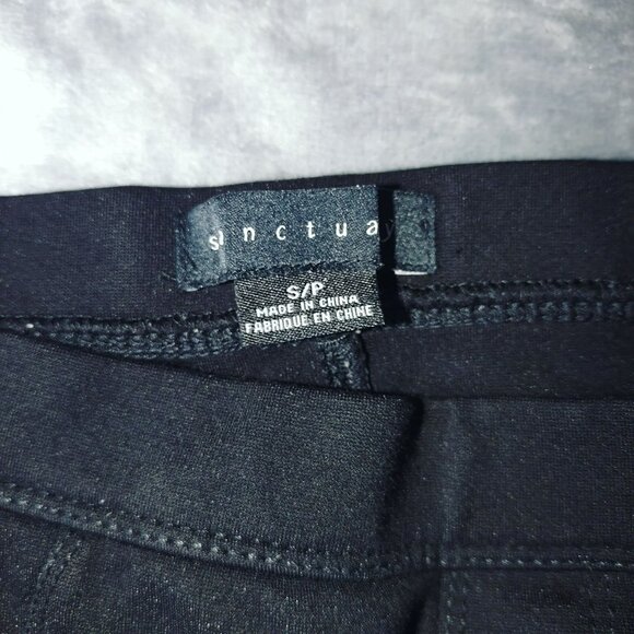 Sanctuary by Anthropologie Pull On Pants Size S/P Black Goth Casual Church - Picture 3 of 7